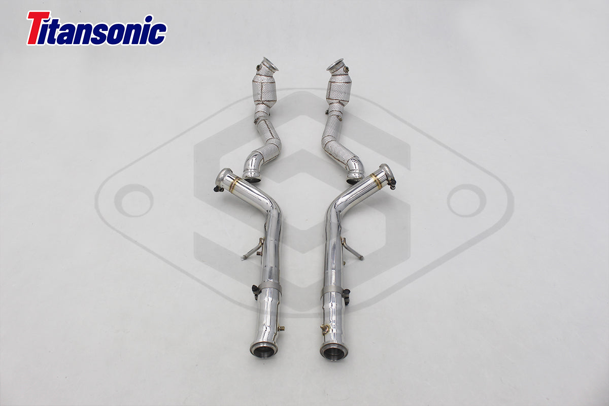 Mercedes AMG G550/G500 (W463A) 4L BiTurbo – ECE Valved Dual Mufflers (CES3)