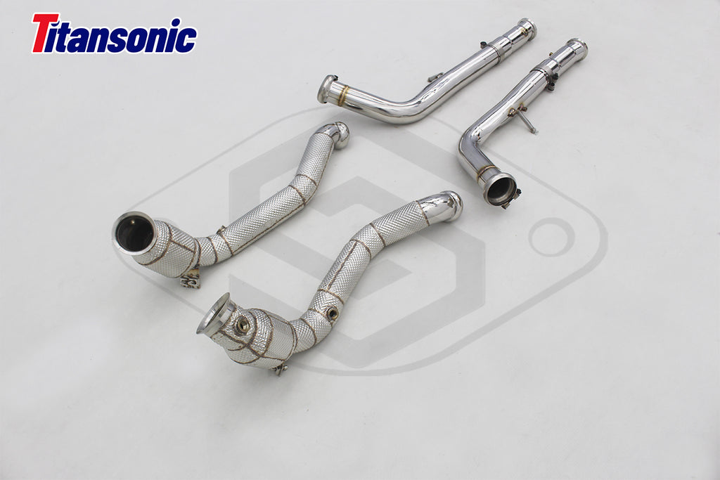 Mercedes AMG G550/G500 (W463A) 4L BiTurbo – ECE Valved Dual Mufflers (CES3)