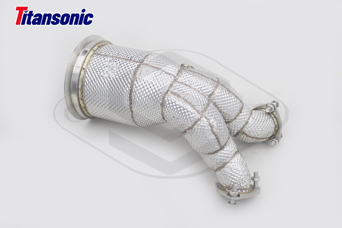 Audi SQ5 3,0TFSi Sportback B9 Milltek Sport Downpipe med 200cells HJS Racekatalysator (passar original Cat-Back)