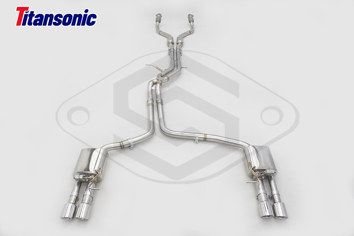 Audi  A6 A7 CenCal Stainless Steel Valved Exhaust