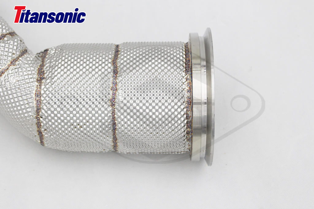 Audi SQ5 3,0TFSi Sportback B9 Milltek Sport Downpipe med 200cells HJS Racekatalysator (passar original Cat-Back)