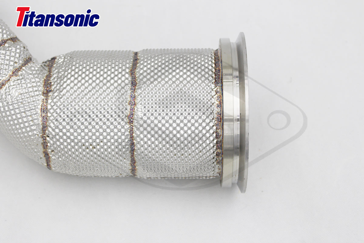 Audi SQ5 3,0TFSi Sportback B9 Milltek Sport Downpipe med 200cells HJS Racekatalysator (passar original Cat-Back)
