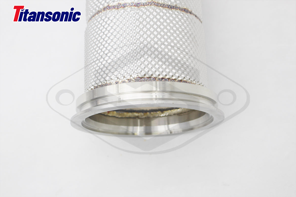 Audi SQ5 3,0TFSi Sportback B9 Milltek Sport Downpipe med 200cells HJS Racekatalysator (passar original Cat-Back)