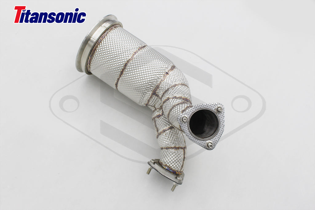 Audi SQ5 3,0TFSi Sportback B9 Milltek Sport Downpipe med 200cells HJS Racekatalysator (passar original Cat-Back)