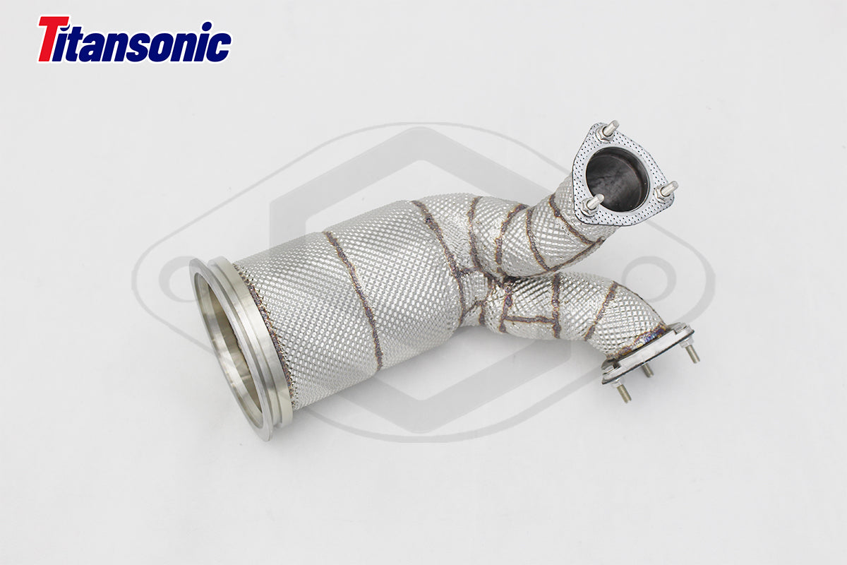 Audi SQ5 3,0TFSi Sportback B9 Milltek Sport Downpipe med 200cells HJS Racekatalysator (passar original Cat-Back)