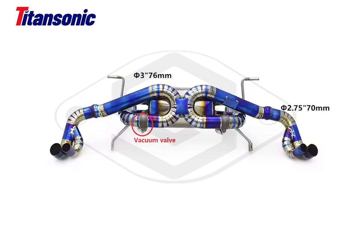 Audi R8 Titanium/Stainless Steel Valved Catback Exhaust